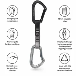 Rinvii Black Diamond Hotforge Quickdraw Light Gray
