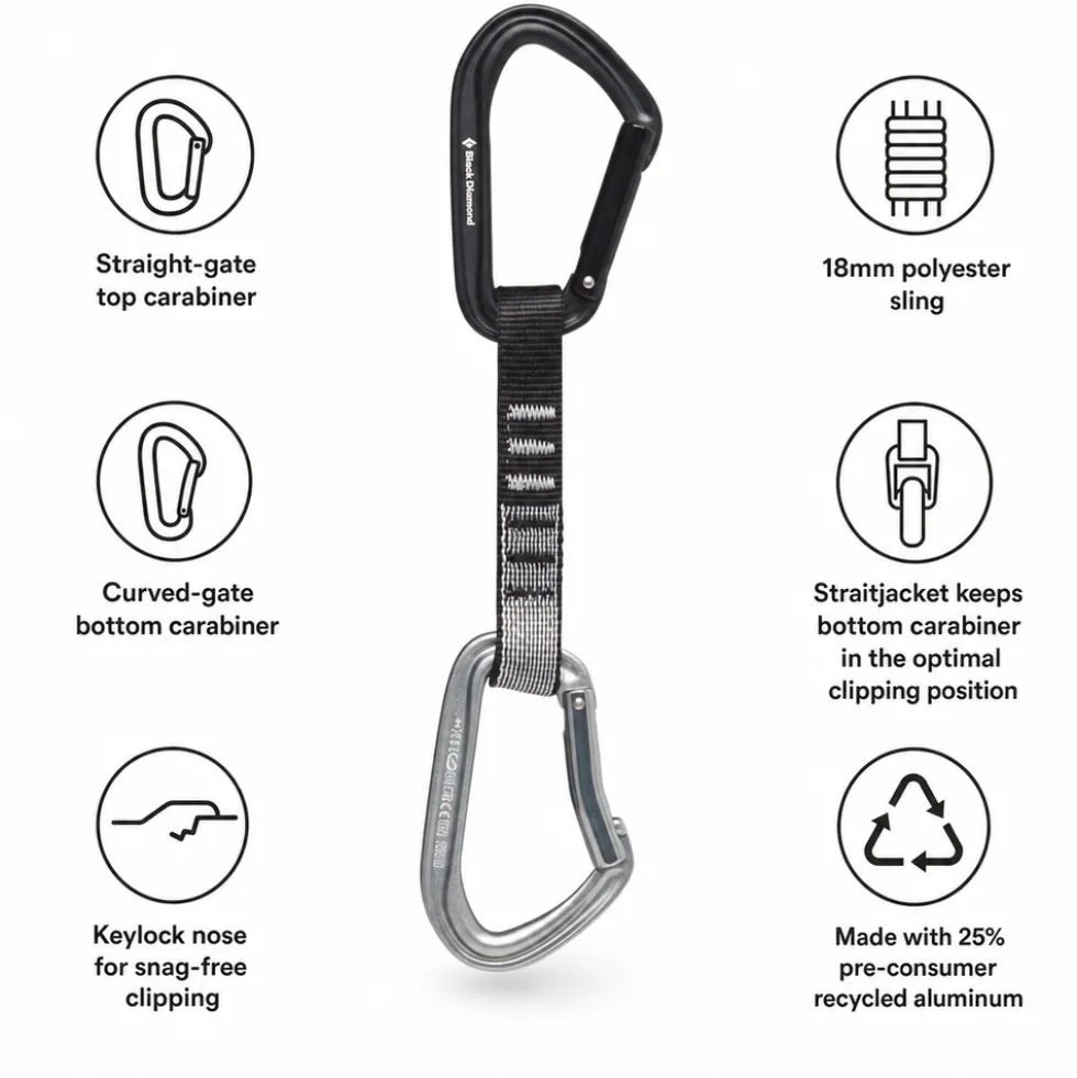 Rinvii Black Diamond Hotforge Quickdraw Light Gray