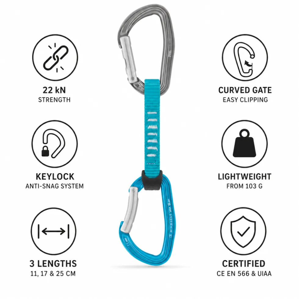 Rinvii Petzl Djinn Axess Turquoise
