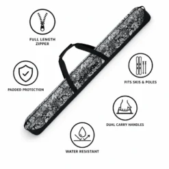 Sacca da sci Dakine Padded Ski Sleeve Kingdom Black