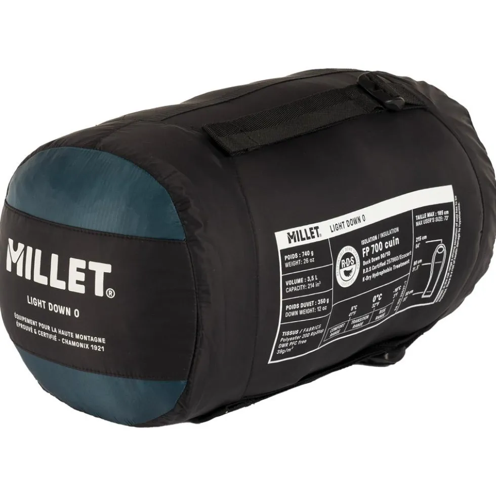 Sacchi a pelo Millet Light Down 0° Emerald