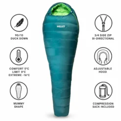 Sacchi a pelo Millet Light Down 0° Emerald