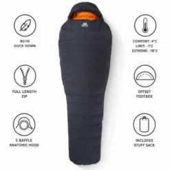 Sacchi a pelo Mountain Equipment Glacier 300 Obsidian