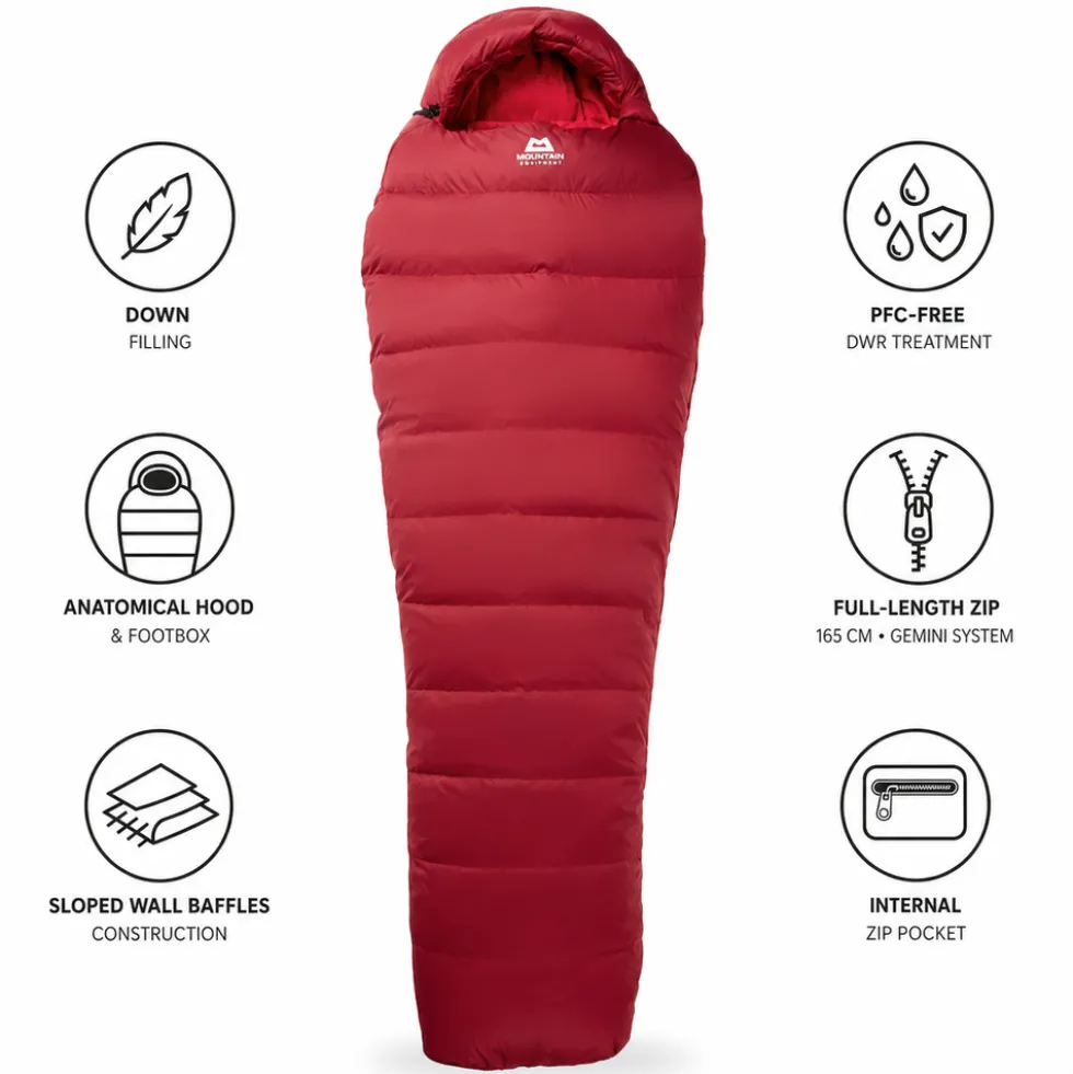 Sacchi a pelo Mountain Equipment Olympus 450 Women's Rhubarb