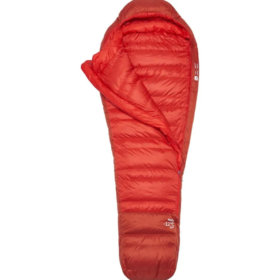 Sacchi a pelo RAB Alpine -12C / 10F Dark Horizon Tuscan Red