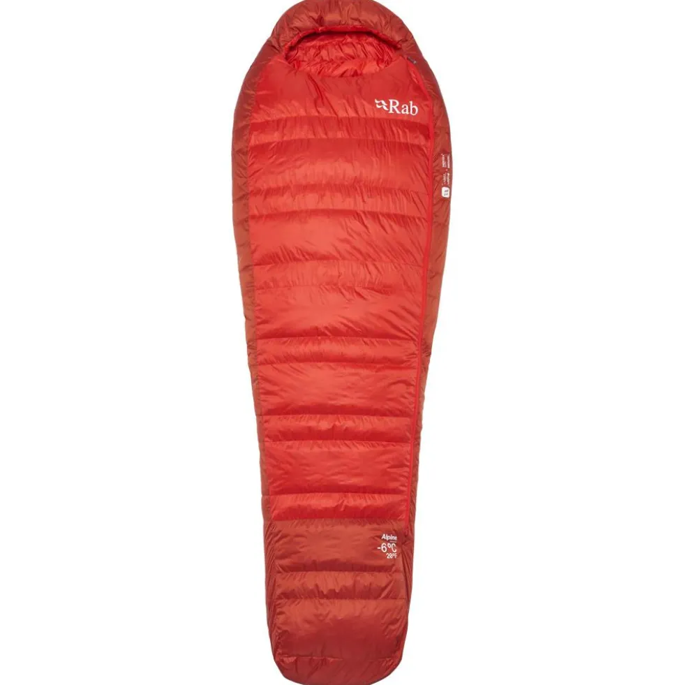 Sacchi a pelo RAB Alpine -6C / 20F Dark Horizon Tuscan Red