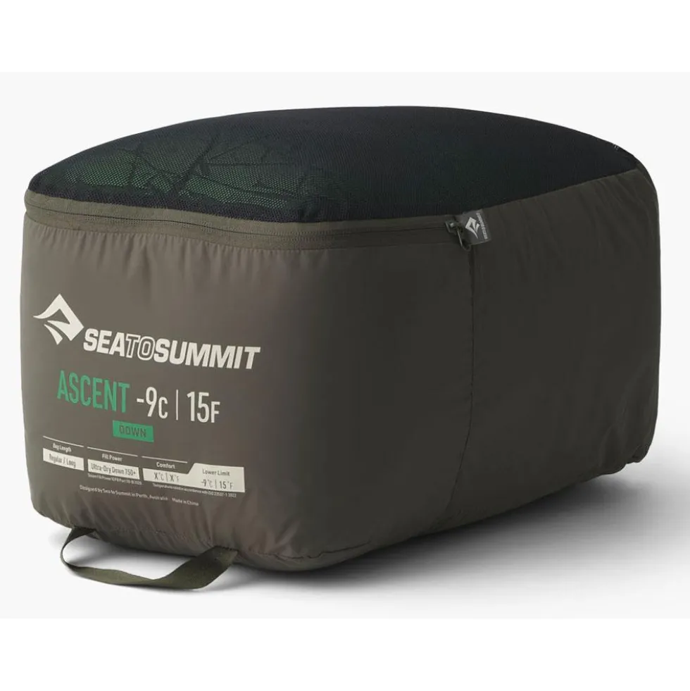 Sacchi a pelo Sea To Summit Ascent -9°C/15°F Melange Green
