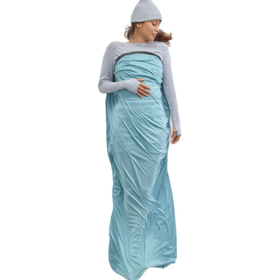 Saccolenzuolo Sea To Summit Comfort Blend Rectangular Light Blue