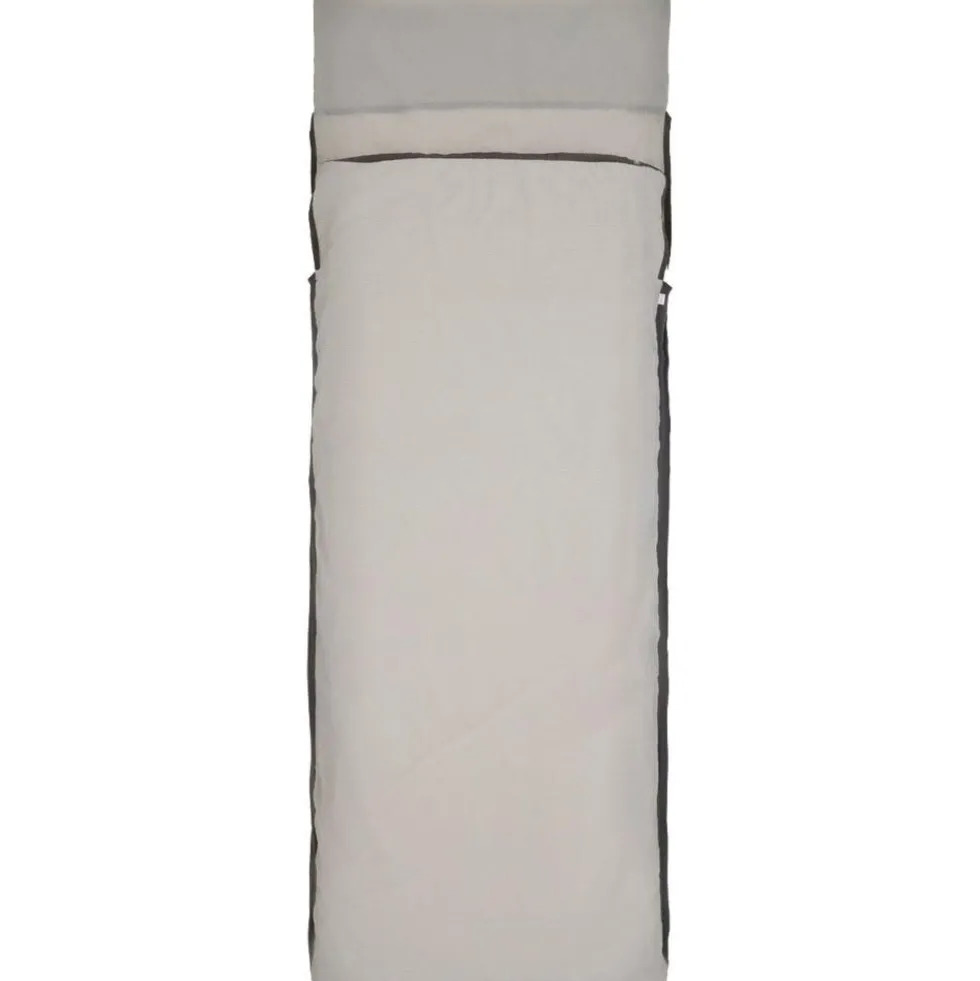 Saccolenzuolo Sea To Summit Silk Blend Rectangular w/ Pillow Sleeve Light Grey