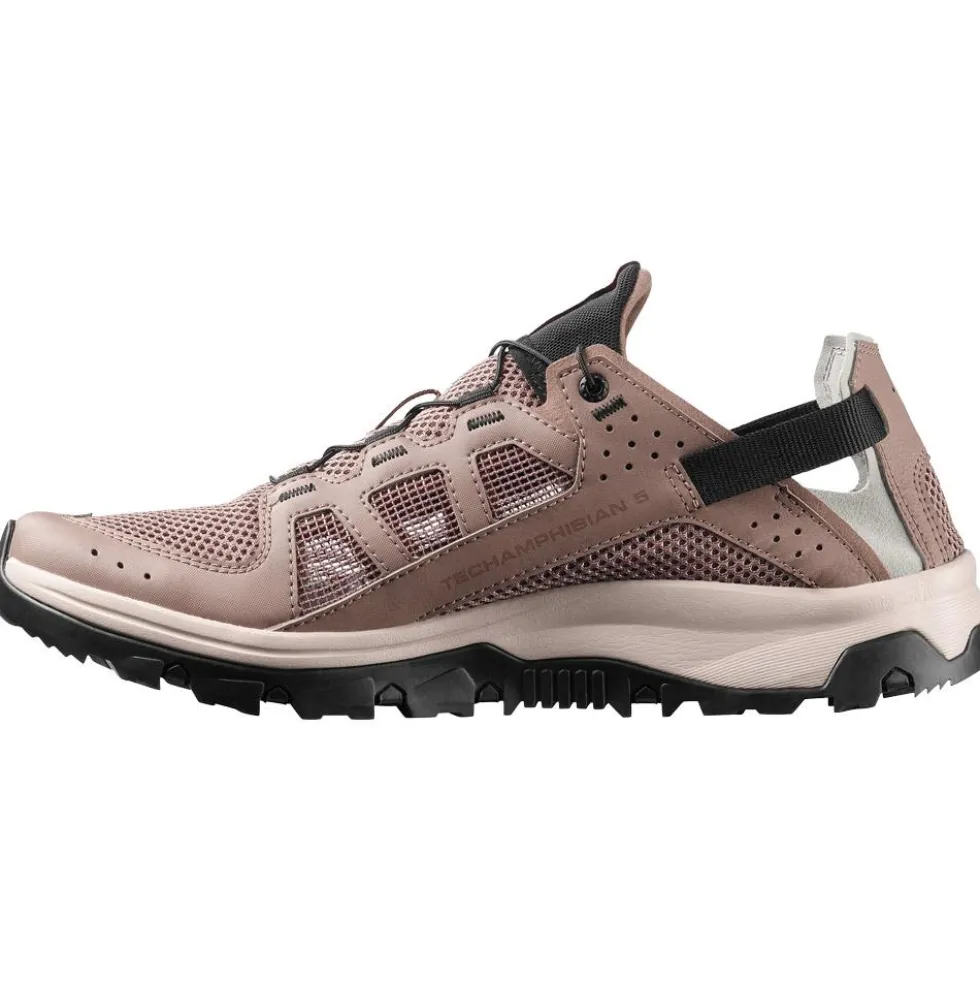 Sandali da trekking Salomon Techamphibian 5 Walnut Wrought Iron Black