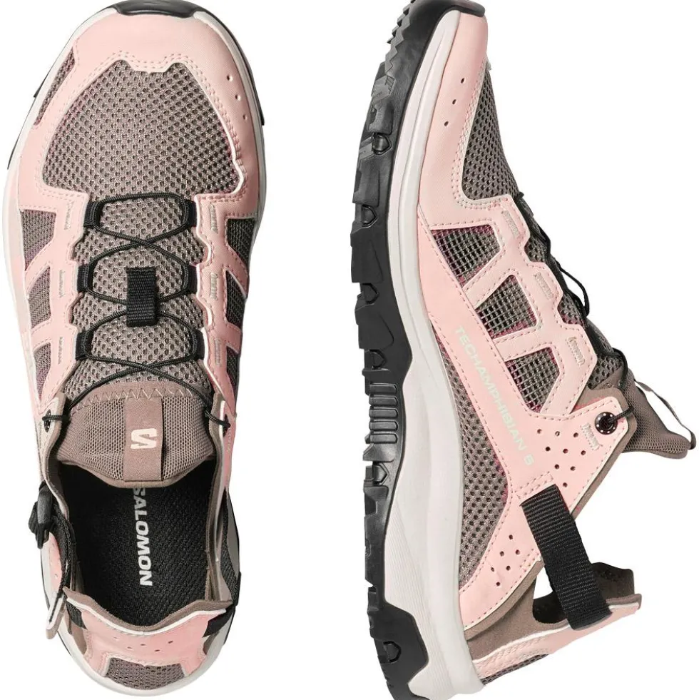 Sandali da trekking Salomon Techamphibian 5 W Walnut Tapioca Clearly Aqua