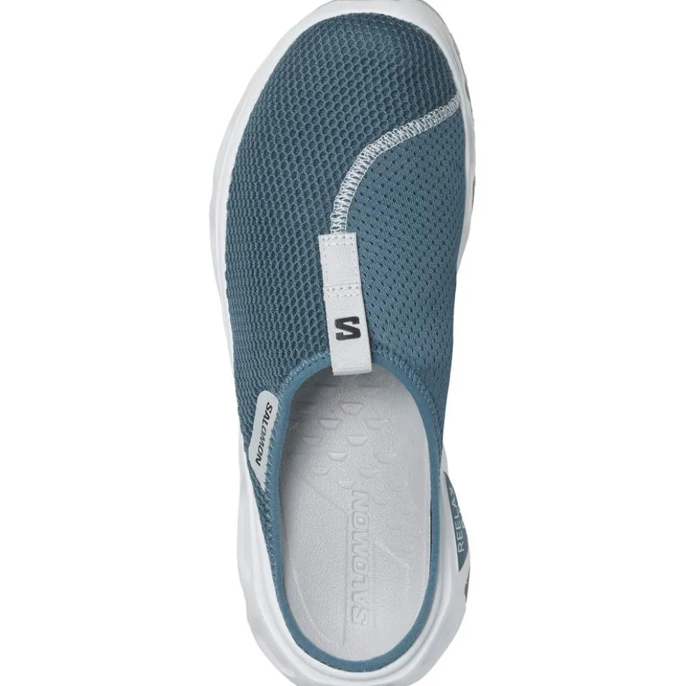 Sandali di recupero Salomon Reelax Slide 6.0 Blue Ashes White Pearl Blue