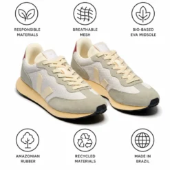 Scarpa VEJA Rio Branco II Light Grey Pierre Marsala