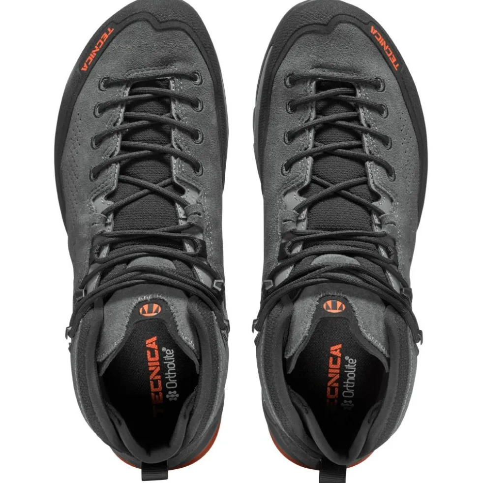 Scarpe da avvicinamento Tecnica Sulfur Mid Gore-Tex Ms Dark Grey Orange