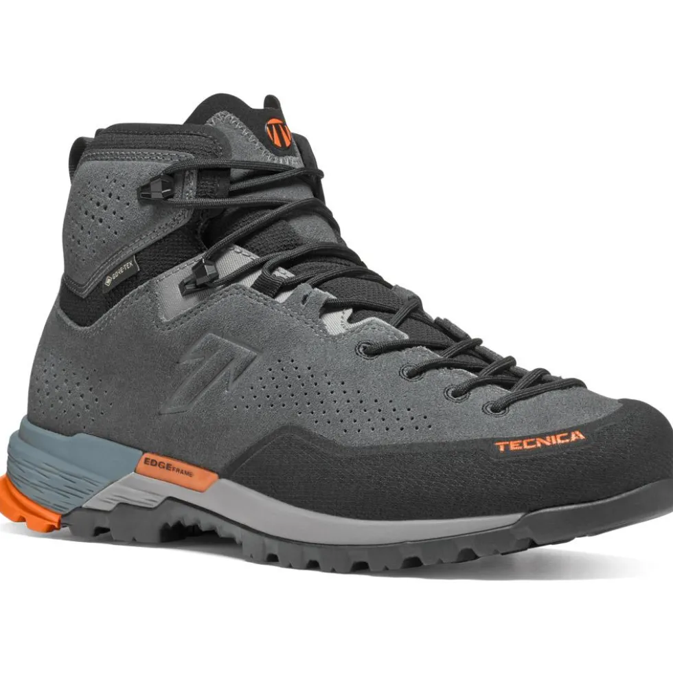 Scarpe da avvicinamento Tecnica Sulfur Mid Gore-Tex Ms Dark Grey Orange