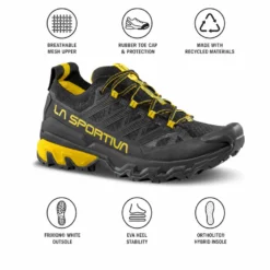 Scarpe da Fast Hiking La Sportiva Ultra Raptor 3 Black Yellow