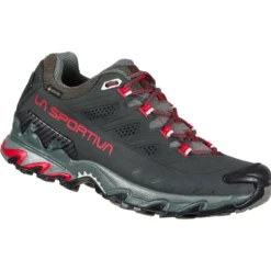Scarpe da Fast Hiking La Sportiva Ultra Raptor II Leather Gore-Tex Woman Charcoal Lollipop