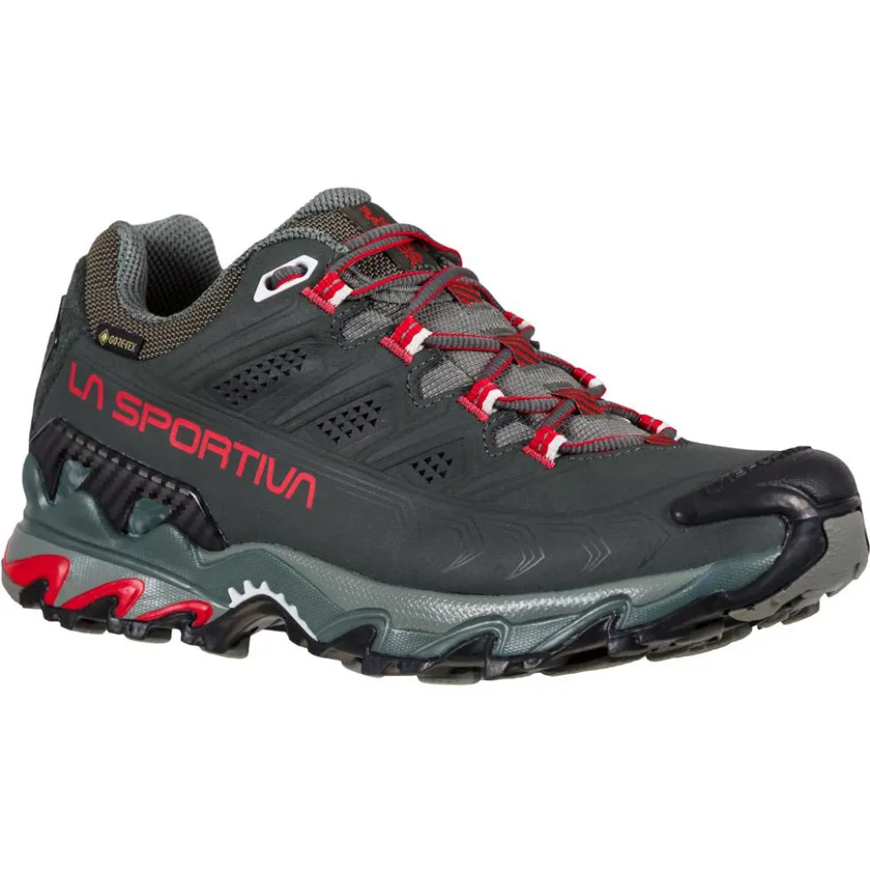 Scarpe da Fast Hiking La Sportiva Ultra Raptor II Leather Gore-Tex Woman Charcoal Lollipop