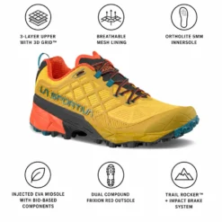 Scarpe da Fast Hiking La Sportiva Akyra II Bamboo Everglade