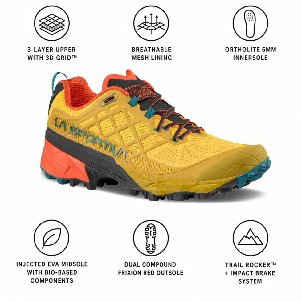 Scarpe da Fast Hiking La Sportiva Akyra II Bamboo Everglade