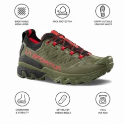 Scarpe da Fast Hiking La Sportiva Ultra Raptor 3 Cypress Mountain Red