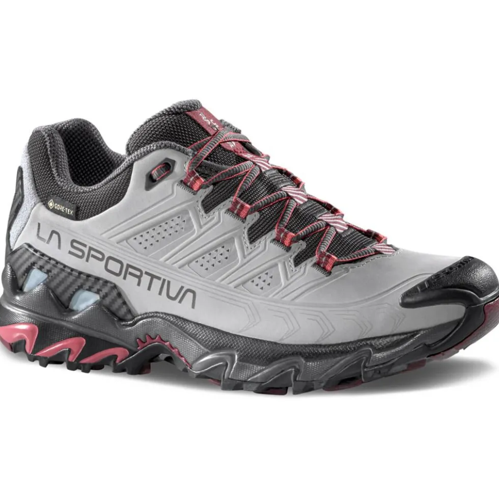 Scarpe da Fast Hiking La Sportiva Ultra Raptor II Leather Gore-Tex Woman Cloud Redwood
