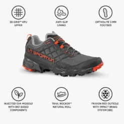 Scarpe da Fast Hiking La Sportiva Akyra II Carbon Cherry Tomato