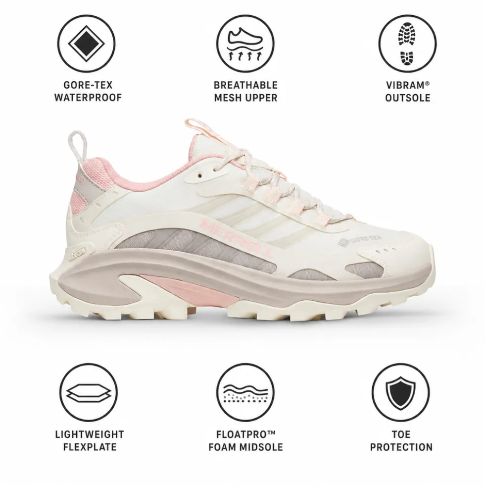 Scarpe da Fast Hiking Merrell Moab Speed 2 Gore-Tex Wmn Marble Pink
