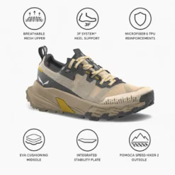 Scarpe da Fast Hiking Salewa Pedroc 2 Max W Oatmeal Black Out