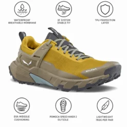 Scarpe da Fast Hiking Salewa Pedroc 2 Ptx M Olive Oil Bungee Cord