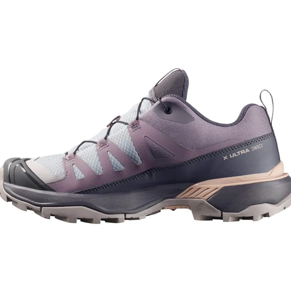 Scarpe da Fast Hiking Salomon X Ultra 360 W Gull Nine Iron Shadow Gray