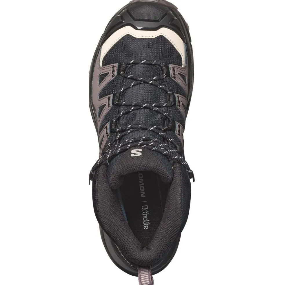 Scarpe da Fast Hiking Salomon X Ultra 360 Mid Gore-Tex W Black Plum Kitten Shale