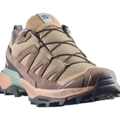 Scarpe da Fast Hiking Salomon X Ultra 360 Ltr Gore-Tex W Desert Tan Iron Green Milieu