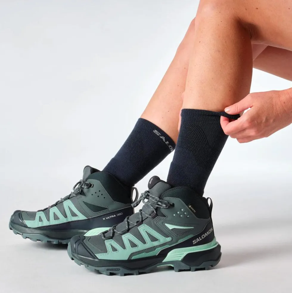 Scarpe da Fast Hiking Salomon X Ultra 360 Mid Gore-Tex W Turbulence CarbonTourmaline