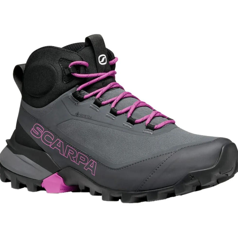 Scarpe da Fast Hiking Scarpa Ribelle Cross 2 Mid Gore-Tex Wmn Dark Gray Purple
