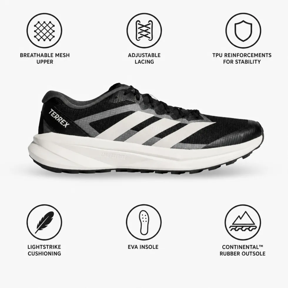 Scarpe da trail adidas Terrex Agravic Lite Wmn Cblack Greone Owhite