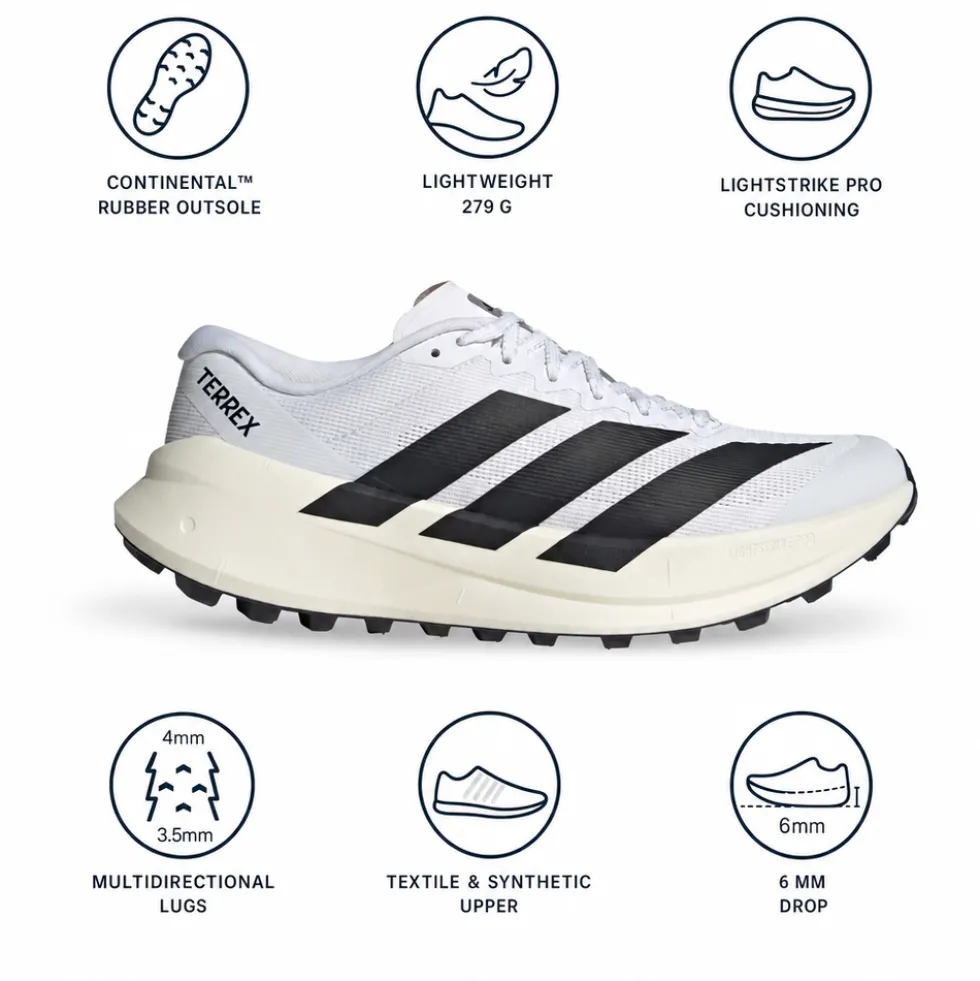 Scarpe da trail adidas Terrex Agravic SL Ftwwht Cblack Ftwwht