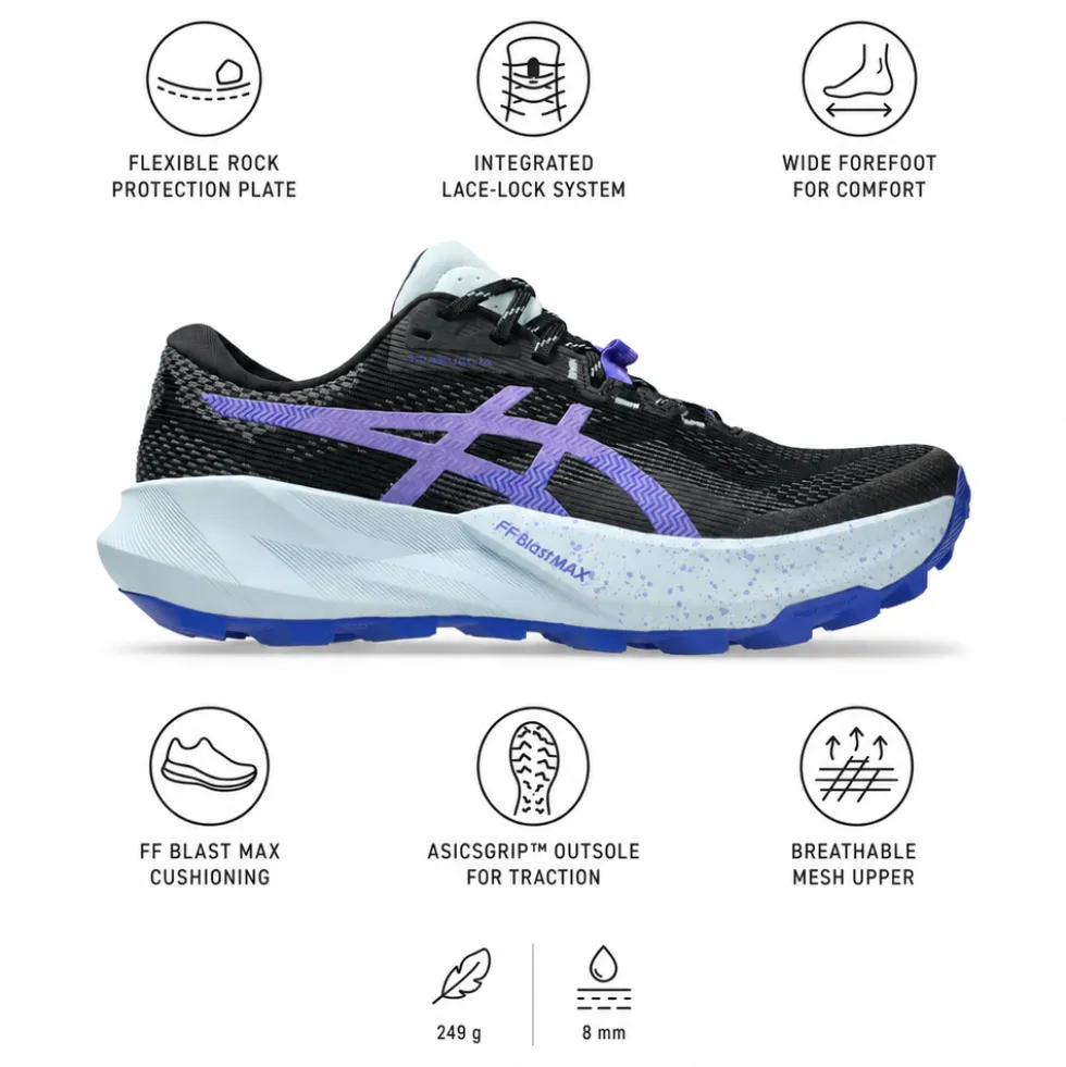 Scarpe da trail Asics Trabuco 14 Wmn Black Amethyst