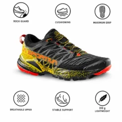 Scarpe da trail La Sportiva Akasha II Black Yellow
