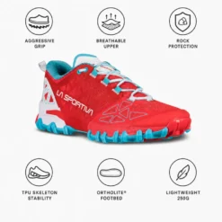 Scarpe da trail La Sportiva Bushido II Woman Hibiscus Malibu Blue