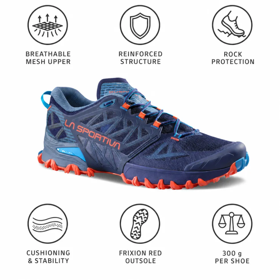 Scarpe da trail La Sportiva Bushido III Deep Sea Cherry Tomato