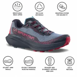 Scarpe da trail La Sportiva Prodigio 2 Woman Limestone Azalea