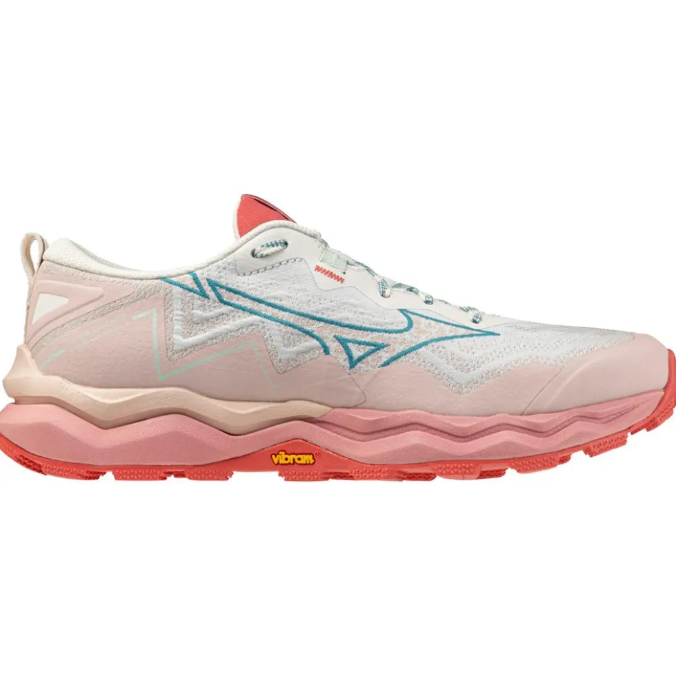 Scarpe da trail Mizuno Wave Daichi 9 W Peach Whip Larkspur Faded Rode