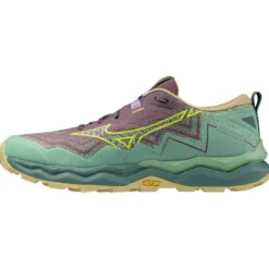 Scarpe da trail Mizuno Wave Daichi 9 W Granite green F.yellow Palekhak