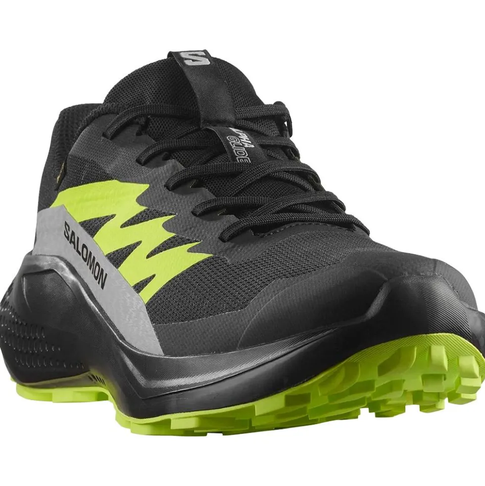 Scarpe da trail Salomon Alphaglide Gore-Tex Black Alloy Sharp Green