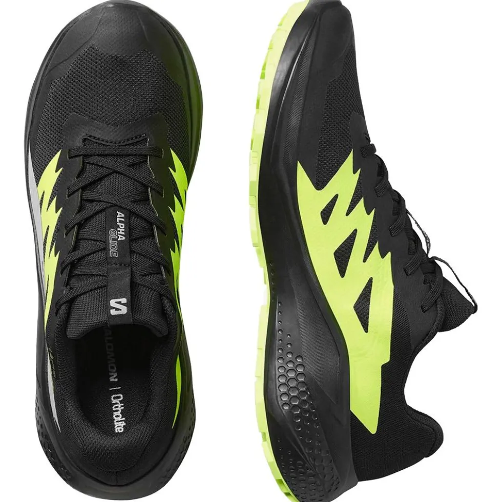 Scarpe da trail Salomon Alphaglide Gore-Tex Black Alloy Sharp Green