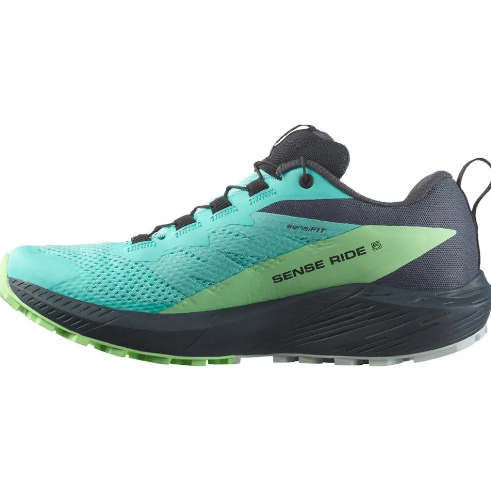 Scarpe da trail Salomon Sense Ride 5 Gore-Tex W Blue Radiance Green Ash India Ink