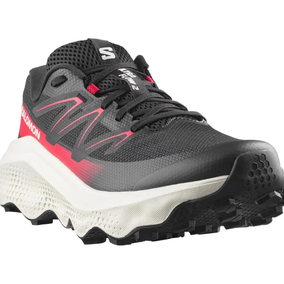 Scarpe da trail Salomon Ultra Flow 2 Black Vanilla Ice Fiery Red