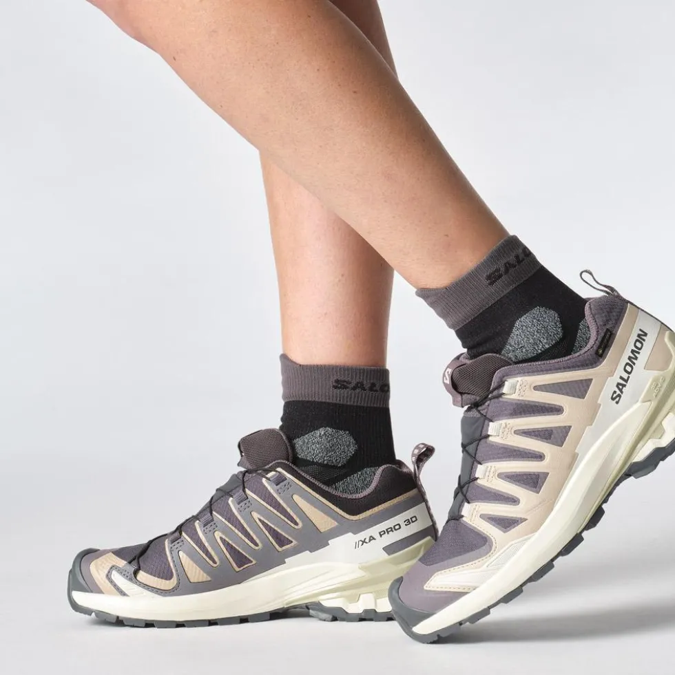 Scarpe da trail Salomon Xa Pro 3D V9 Gore-Tex W Nine Iron Oxford Tan Alfalfa