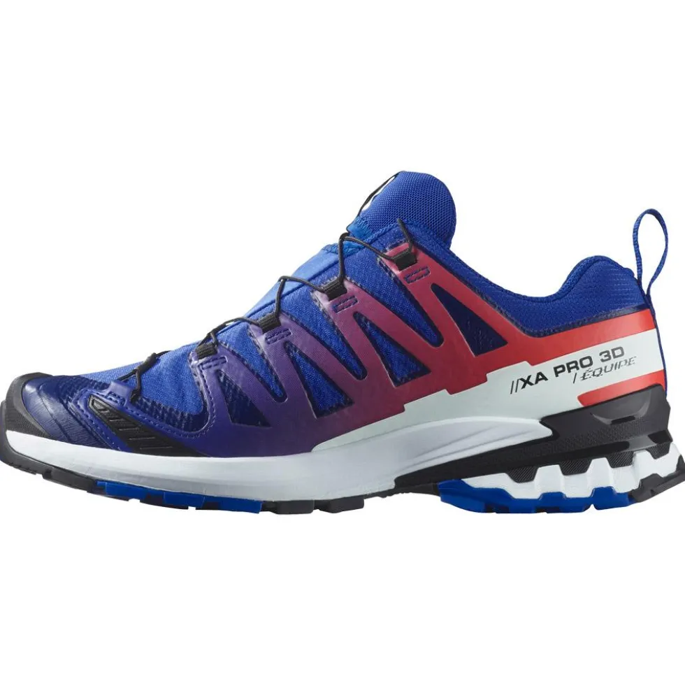 Scarpe da trail Salomon Xa Pro 3D V9 Gore-Tex Equipe Surf The Web Fiery Red White